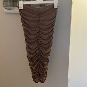 Windsor Tan MIDI Skirt size M